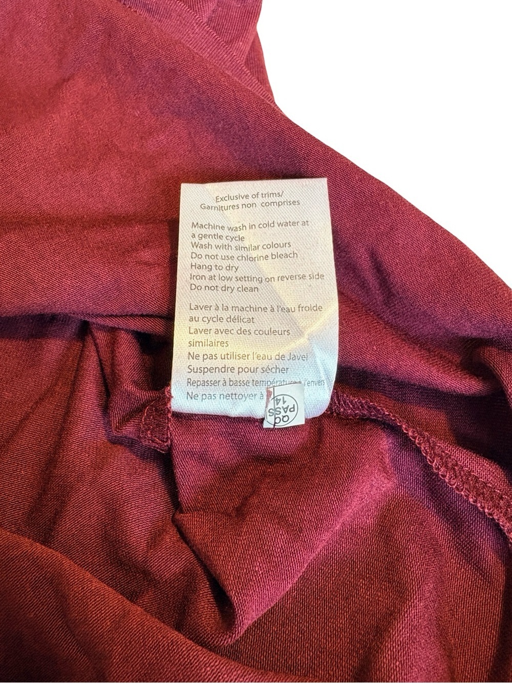 Silver Jeans Co Burgundy Cropped Graphic Tee Size M Y2K Logo T-Shirt - Picture 8 of 10